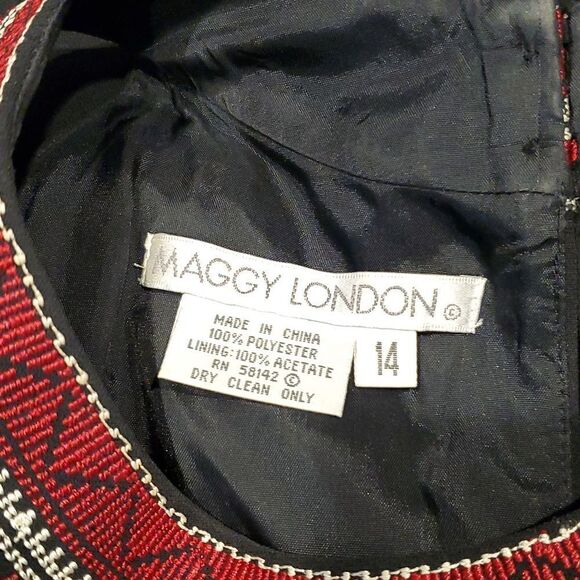 Maggy London Sz 14 Black Sleeveless Shell Blouse Careerwear - Picture 6 of 6